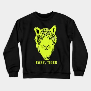 Easy Tiger Tiger's Face Graphic Crewneck Sweatshirt